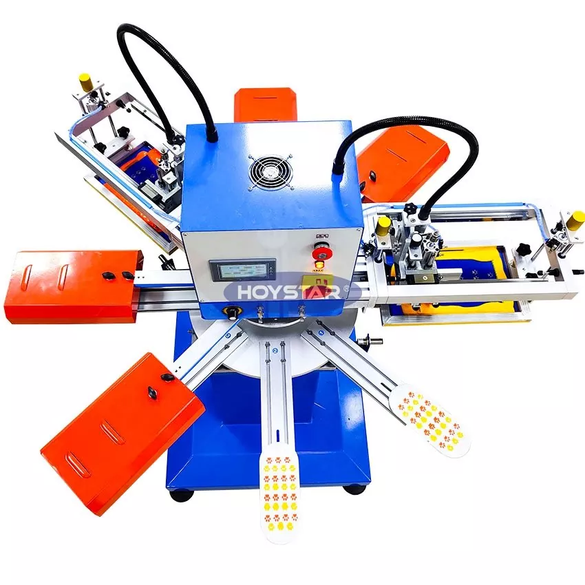 เครื่องพิมพ์สกรีนถุงเท้า 2 สี