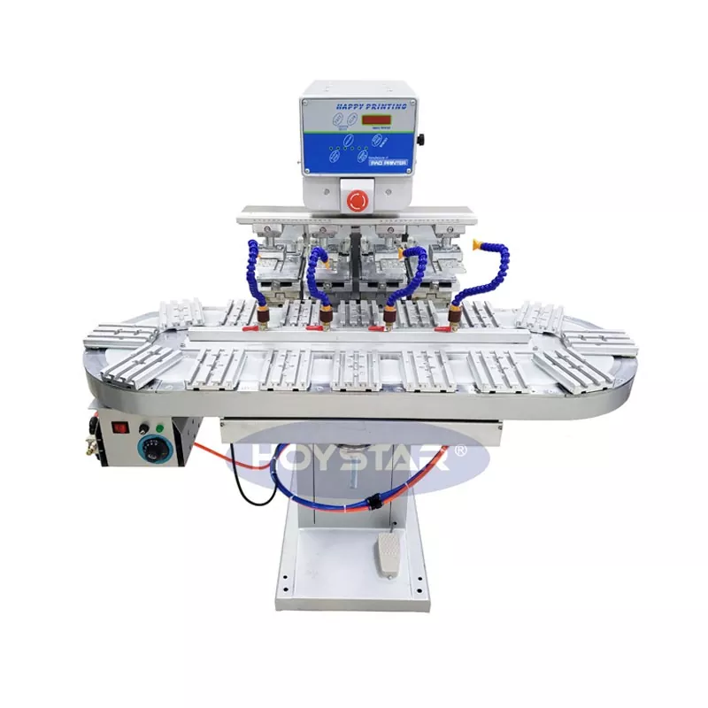 เครื่องพิมพ์แผ่นสี่สีขนาดใหญ่พร้อมสายพานลำเลียง