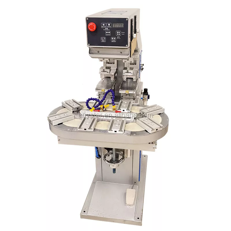 เครื่องพิมพ์แผ่นโต๊ะหมุนสองสี